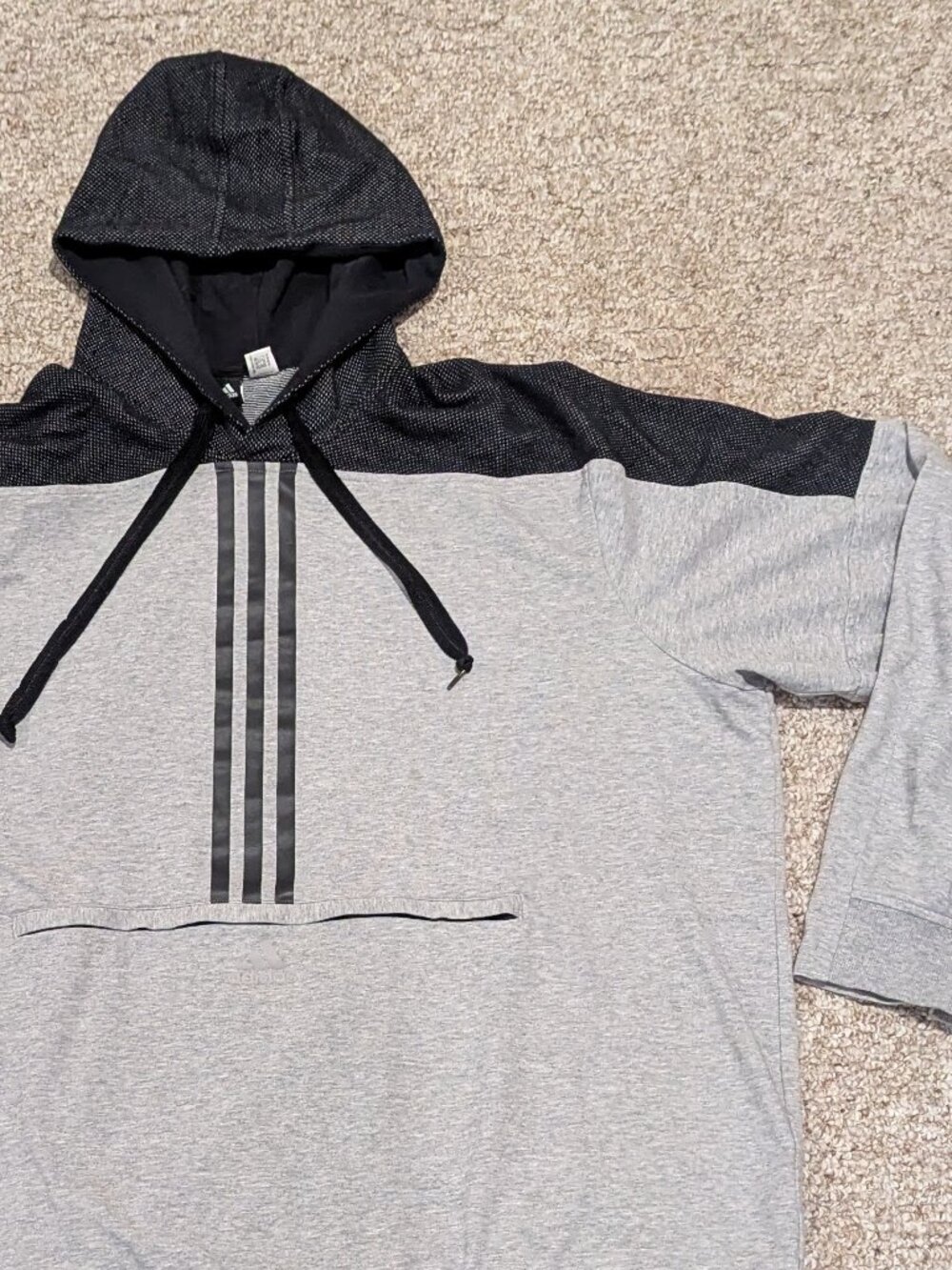Adidas Sport ID 3-Stripes Pullover Hoodie